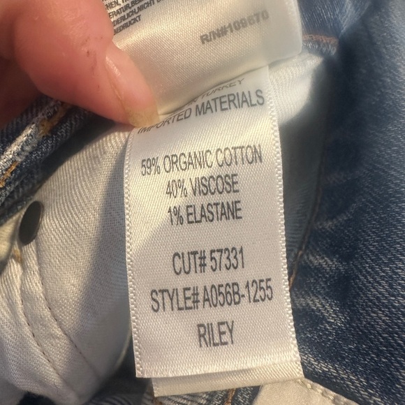 AGOLDE RILEY HIGH RISE STRAIGHT CROP Classic Blue Women's Jeans sz 25 denim - Picture 9 of 11